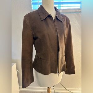 Vintage Brown Leather Jacket size small